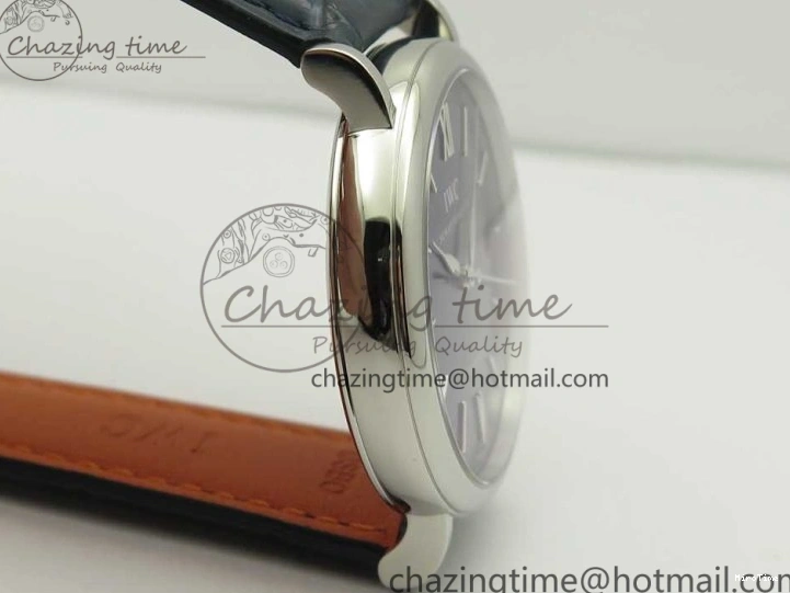 MIROTIME 0419 Portofino Automatic SS FKF 1:1 Best Edition Blue Dial on Blue Leather Strap A Cozy 7133